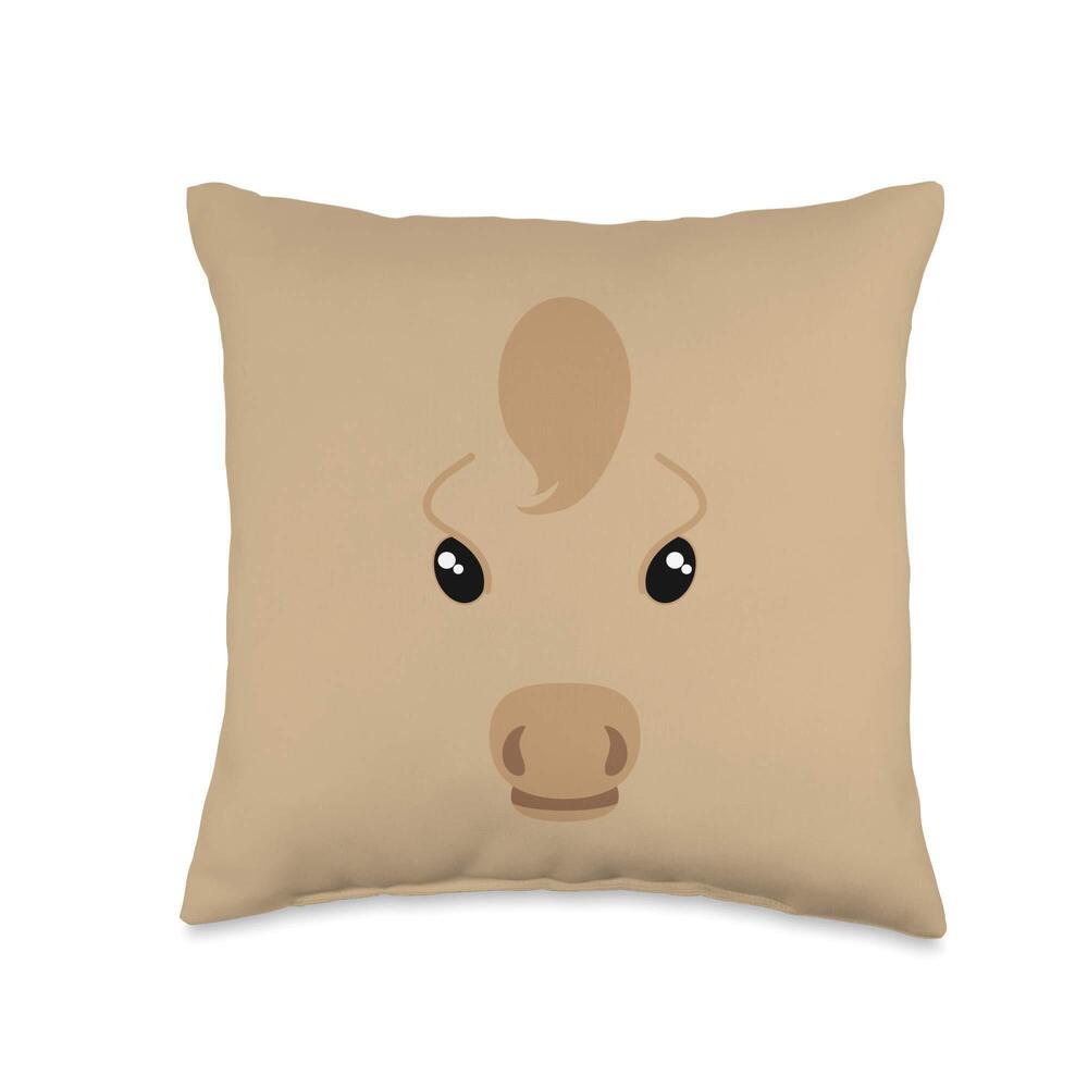 2025 Funny Cute Animal Face Horse Costume Halloween Adults Kids Throw
